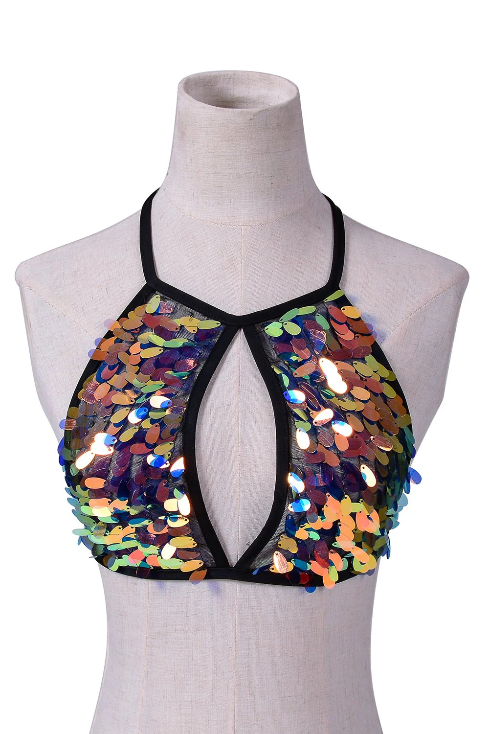 Moon Child Sequin Halter Top - Image 3