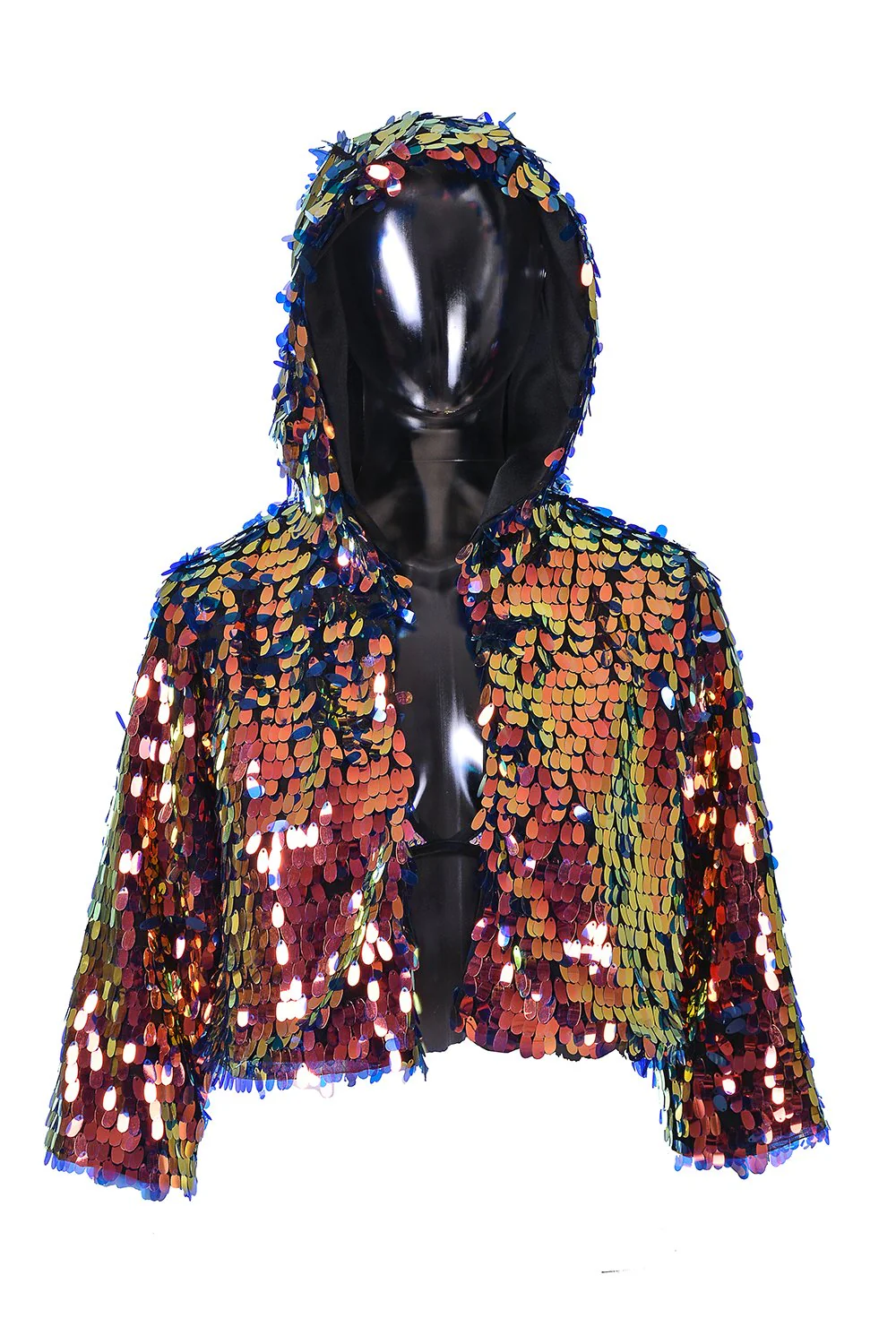 Moon Child Hood Sequin Jacket - Image 7