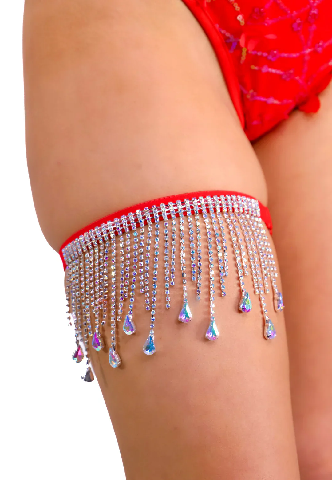 AB Rhinestone Leg Wrap - Image 3