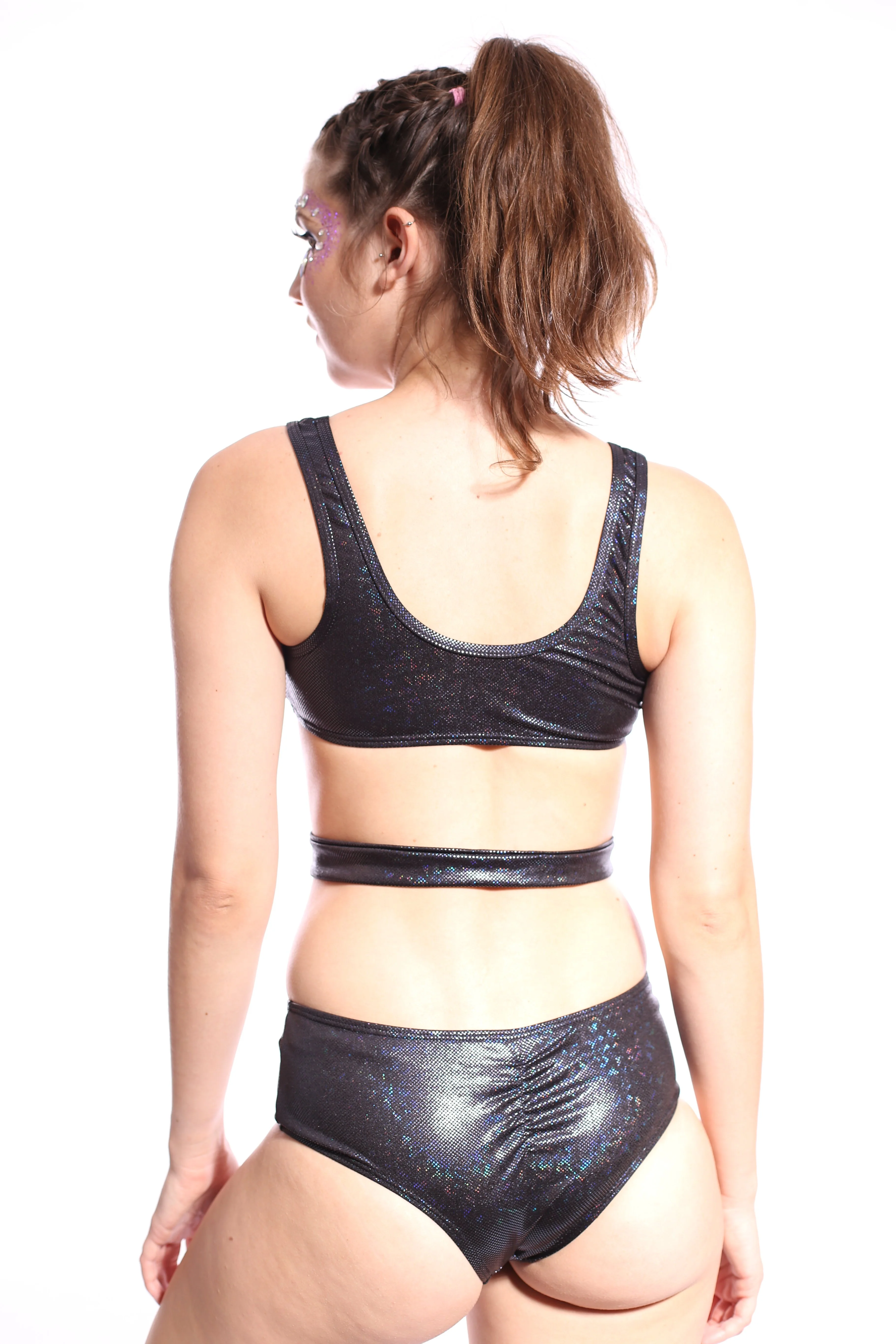 Obsidian Galaxy Crop Tank Top - Image 7