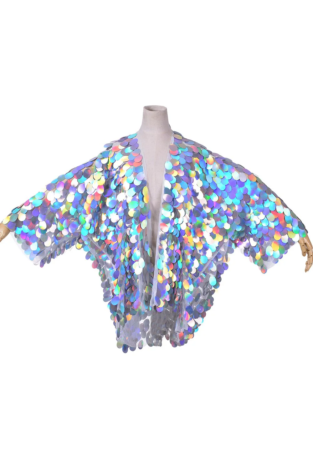 Pastel Meadow Sequin Kimono - Image 9