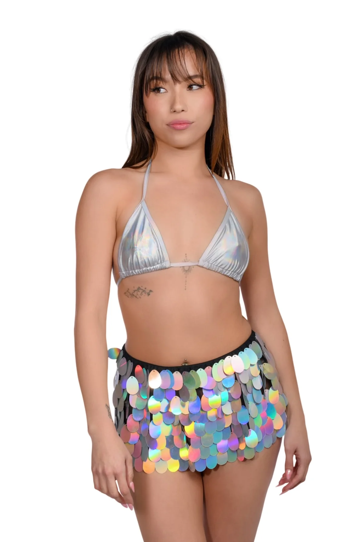 Pastel Meadow Sequin Skirt - Image 2