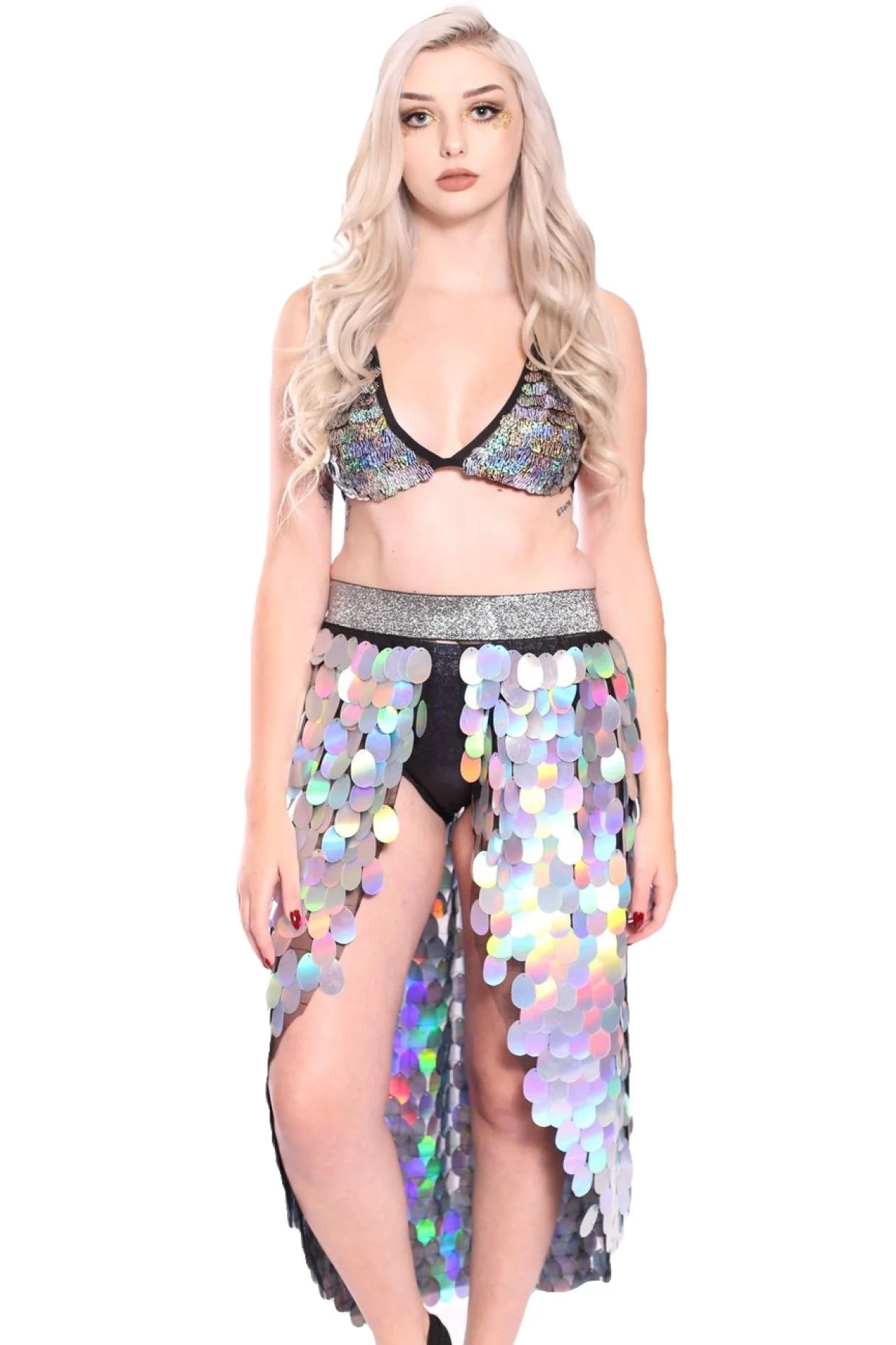 Pastel Meadow Sequin Skirt (Long) - Image 8