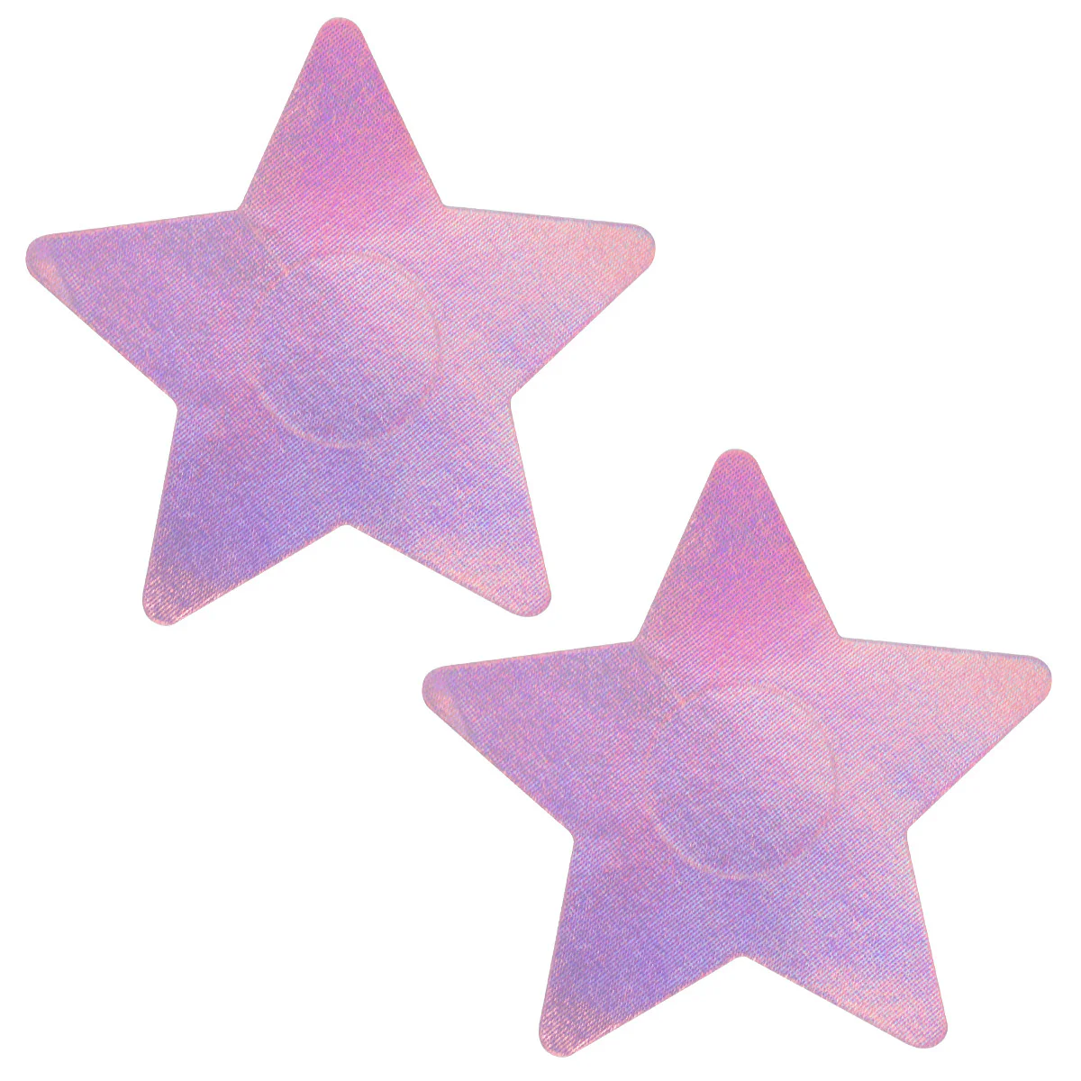 Pinky Holographic Star Pasties - Image 2
