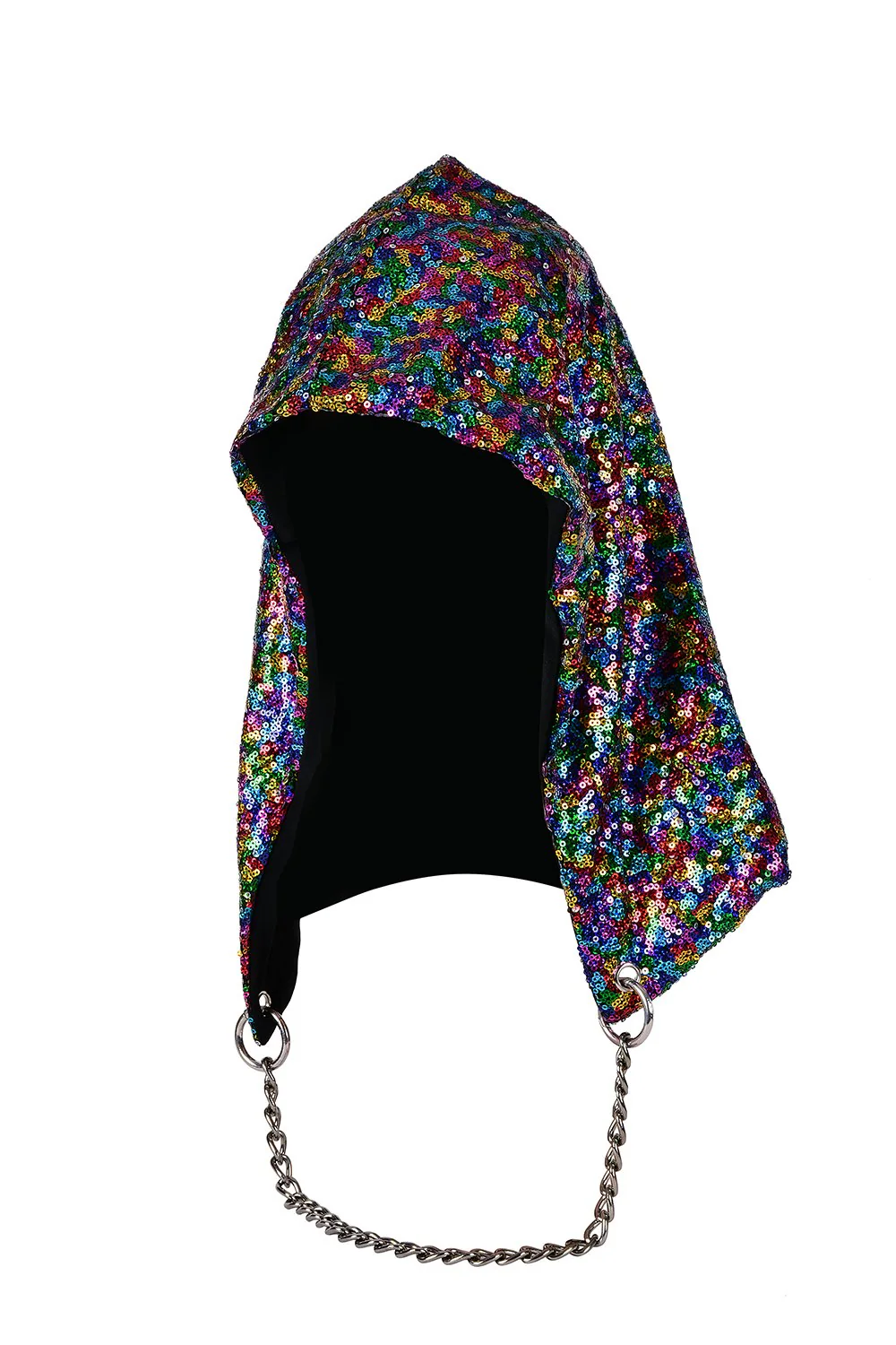 Reversible Sequin Hood - Rainbow Mist - Image 3