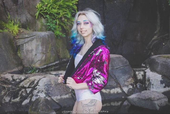 Reversible Sequin Jacket - Pink - Image 9