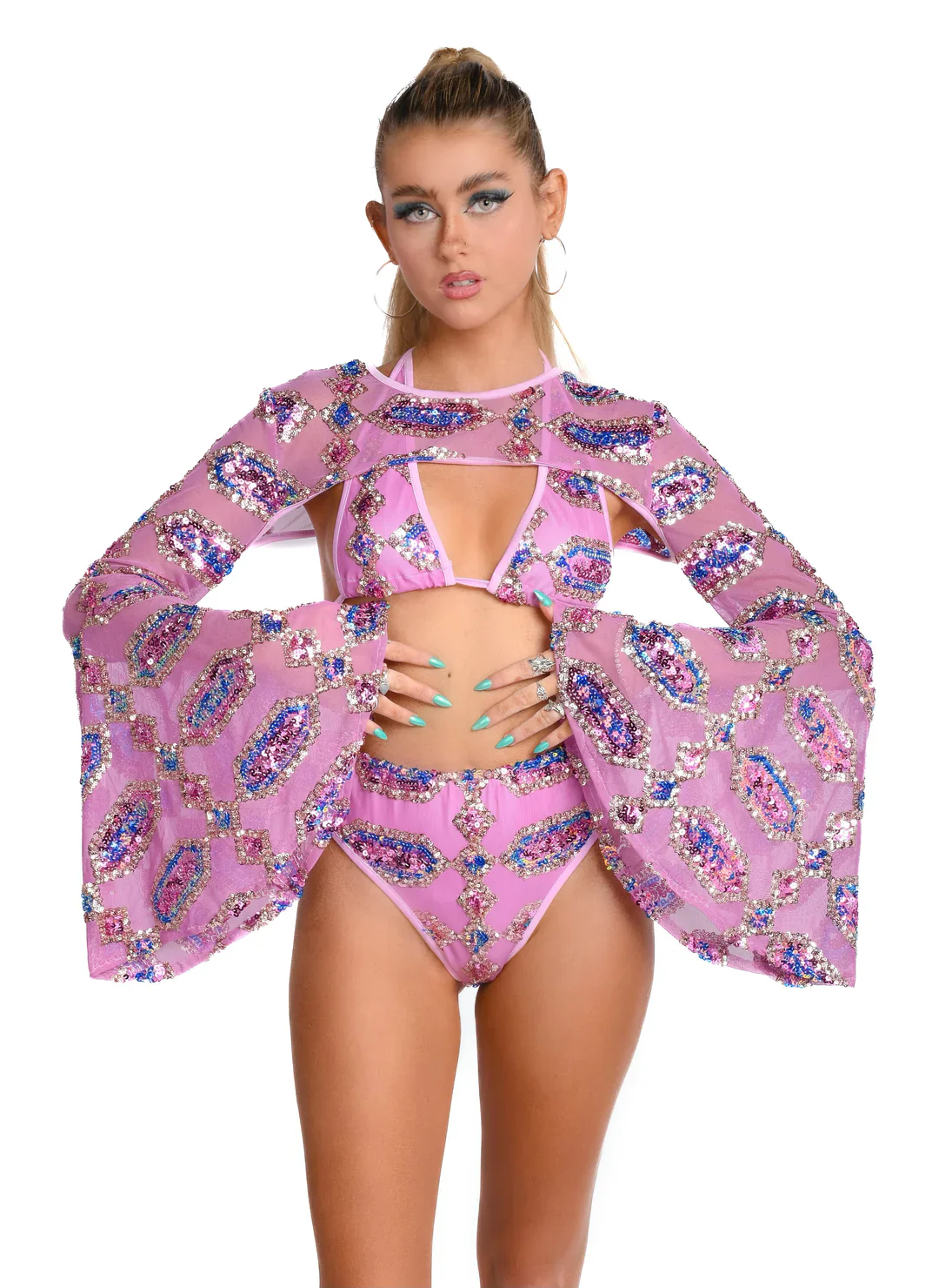 Rose Quartz Goddess Sequin Set - Image 9