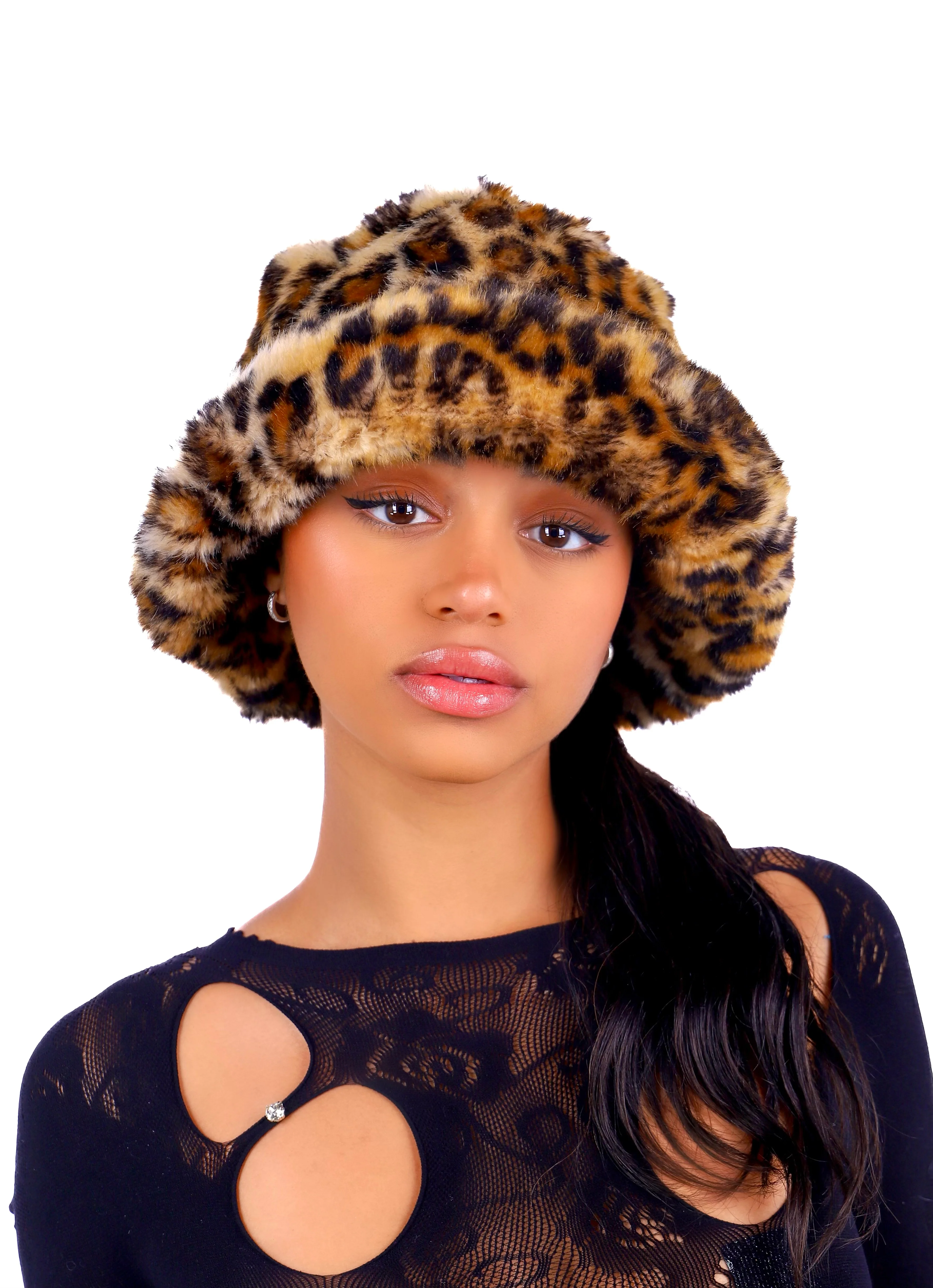Cheetah Fuzzy Hat - Image 2