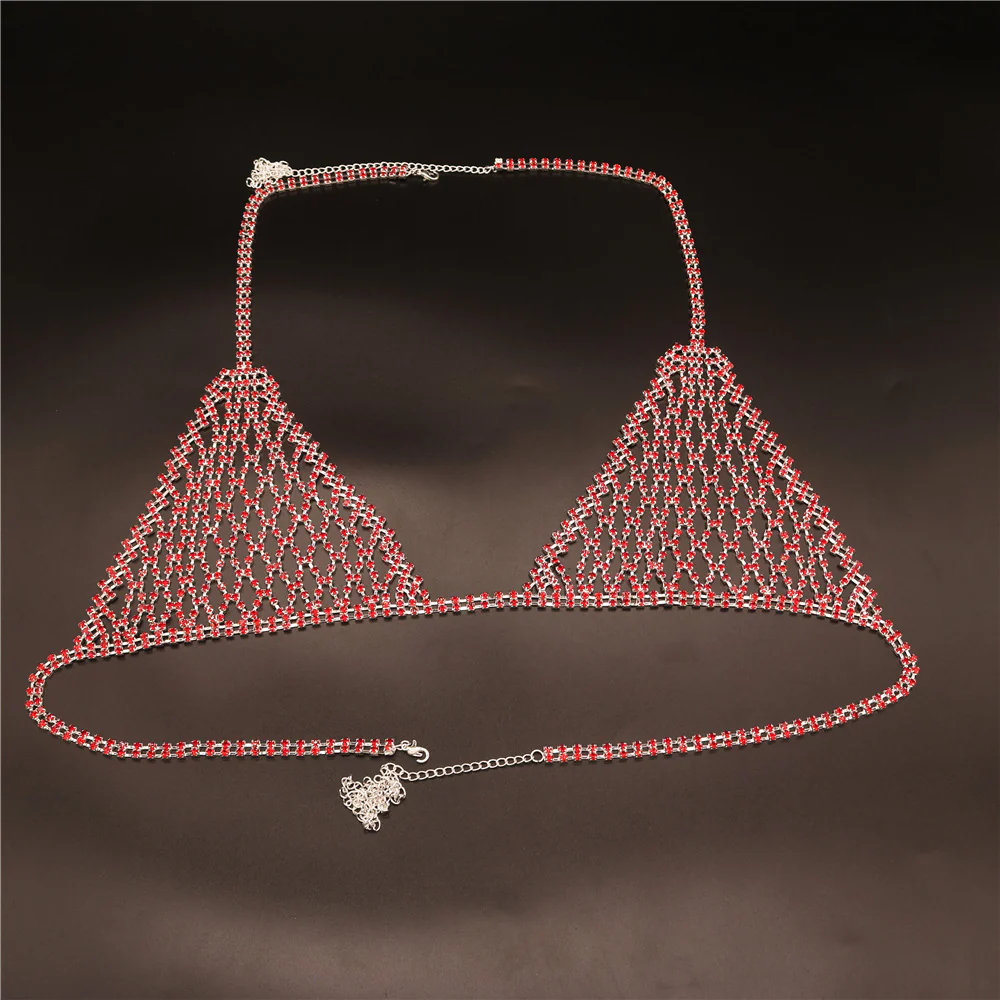 Ruby Rhinestone Goddess Body Jewelry Set - Image 5
