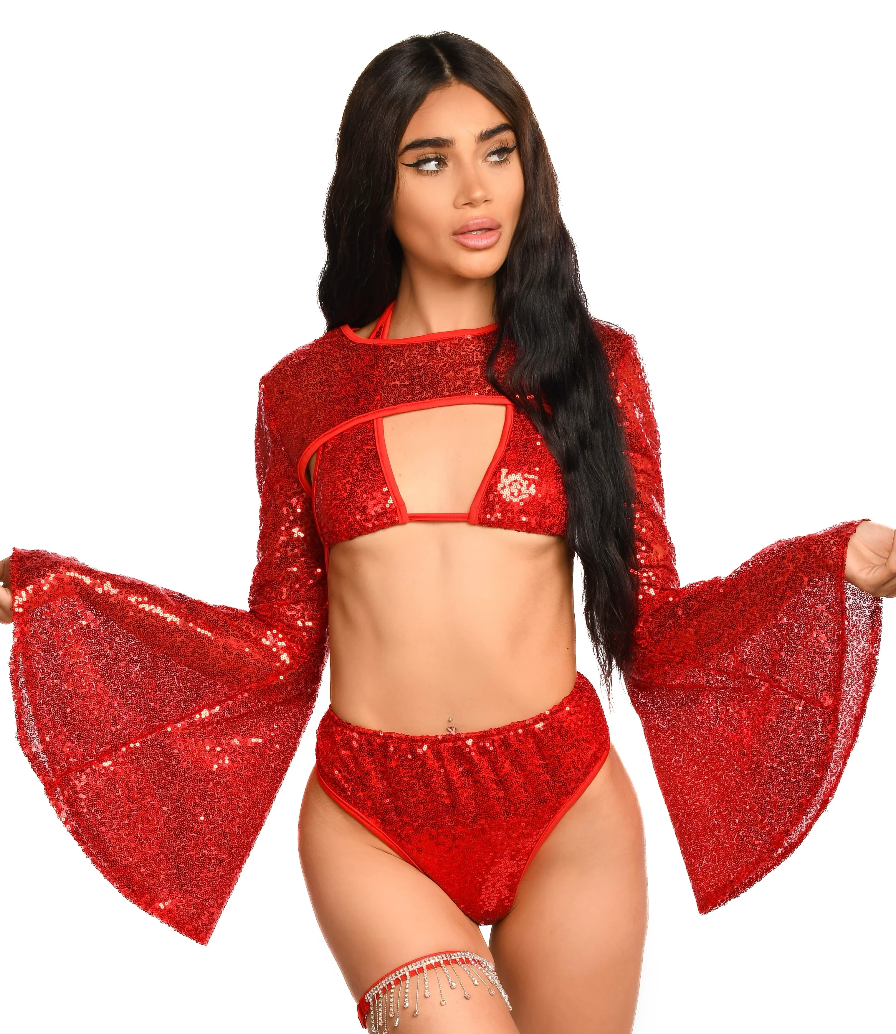 Ruby Goddess Sequin Set - Image 26