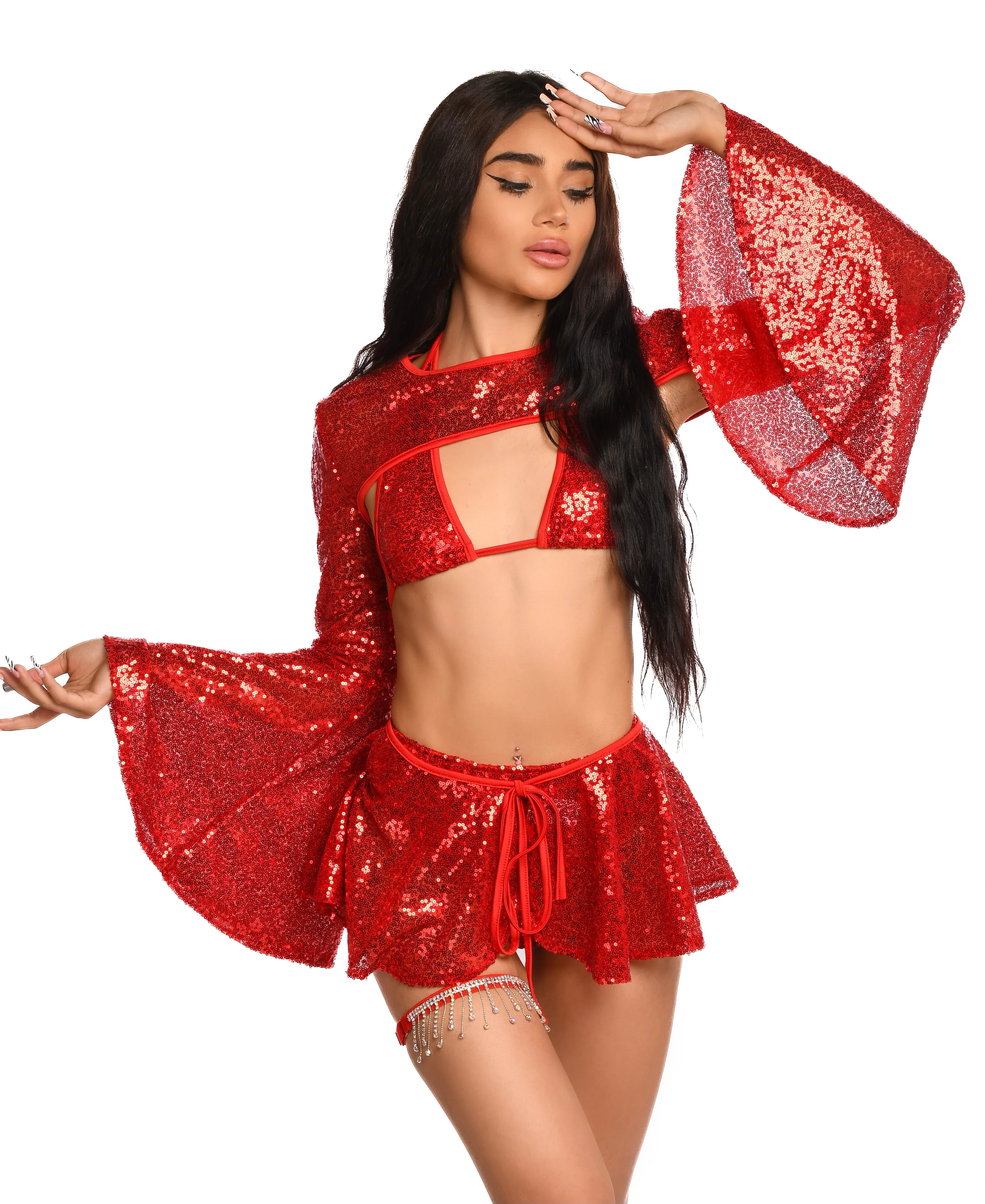 Ruby Goddess Sequin Set - Image 3