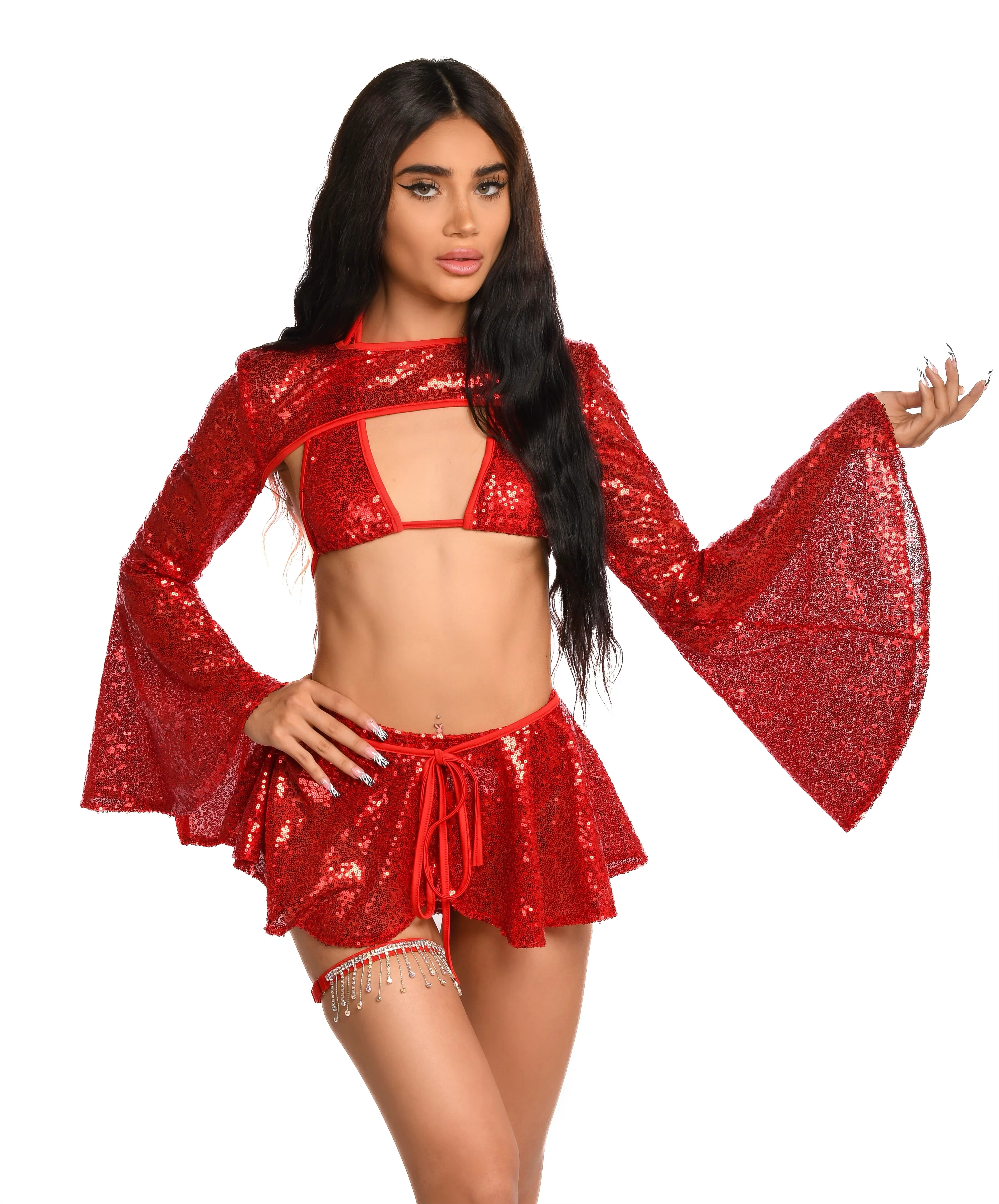 Ruby Goddess Sequin Set - Image 4