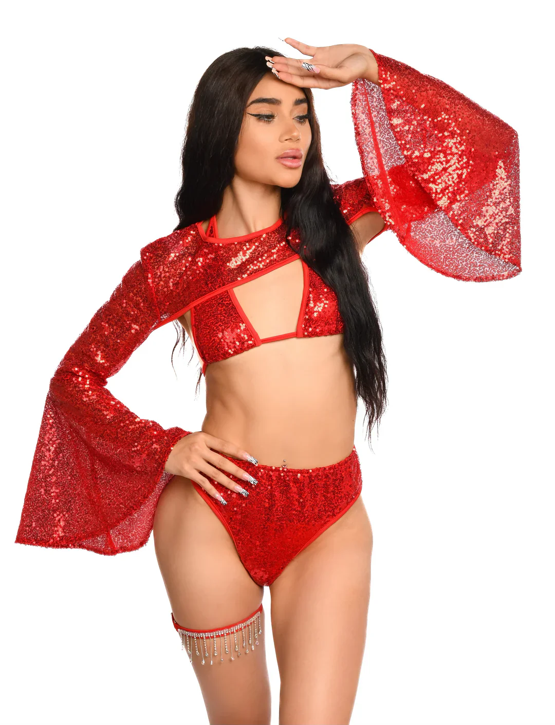 Ruby Goddess Sequin Set - Image 8
