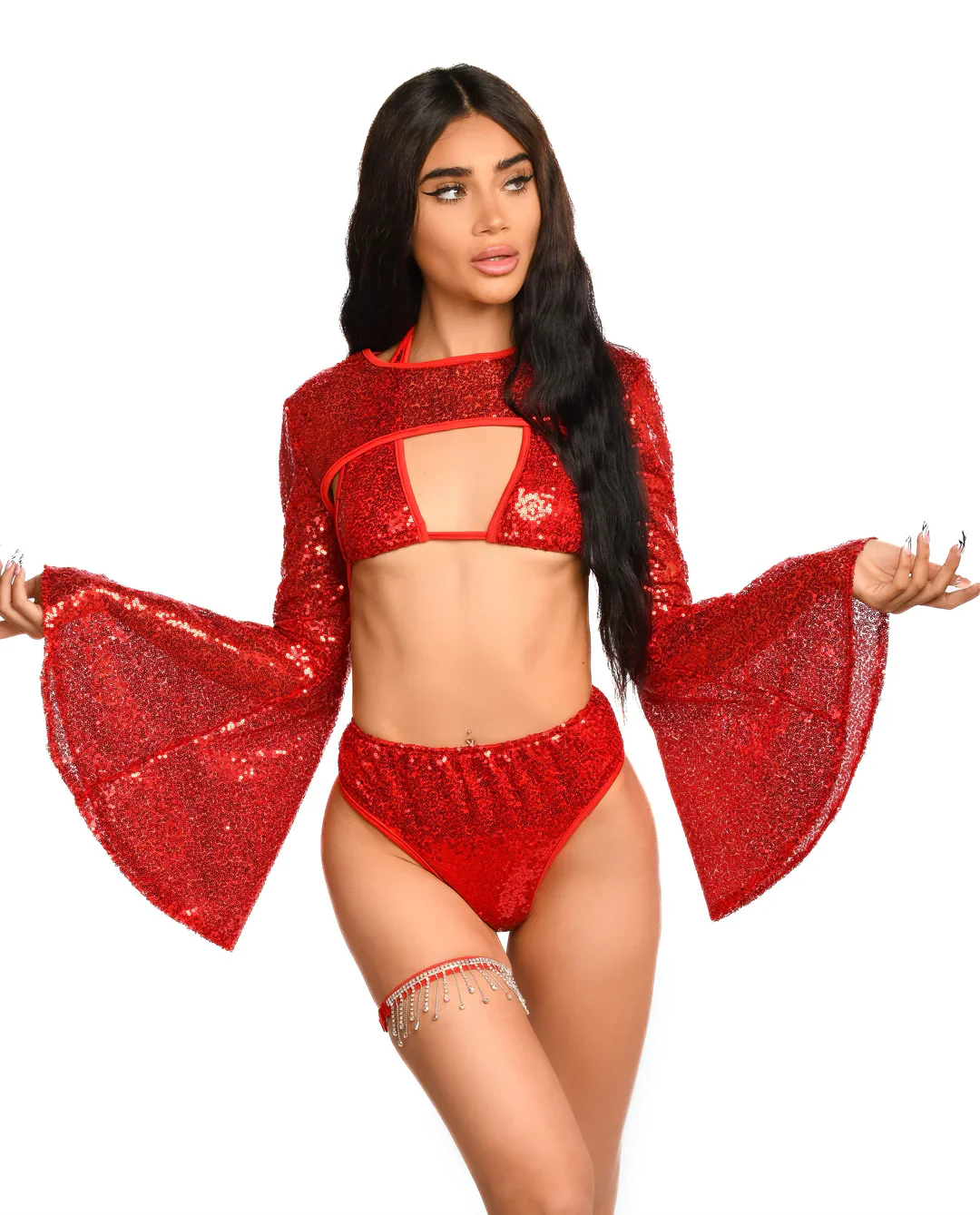 Ruby Goddess Sequin Set - Image 9