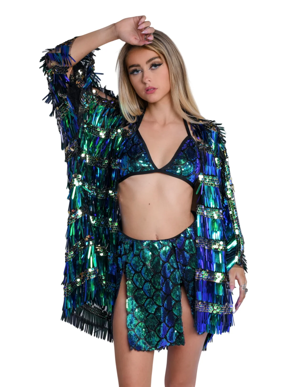 Sequin Kimono- Chameleon - Image 2