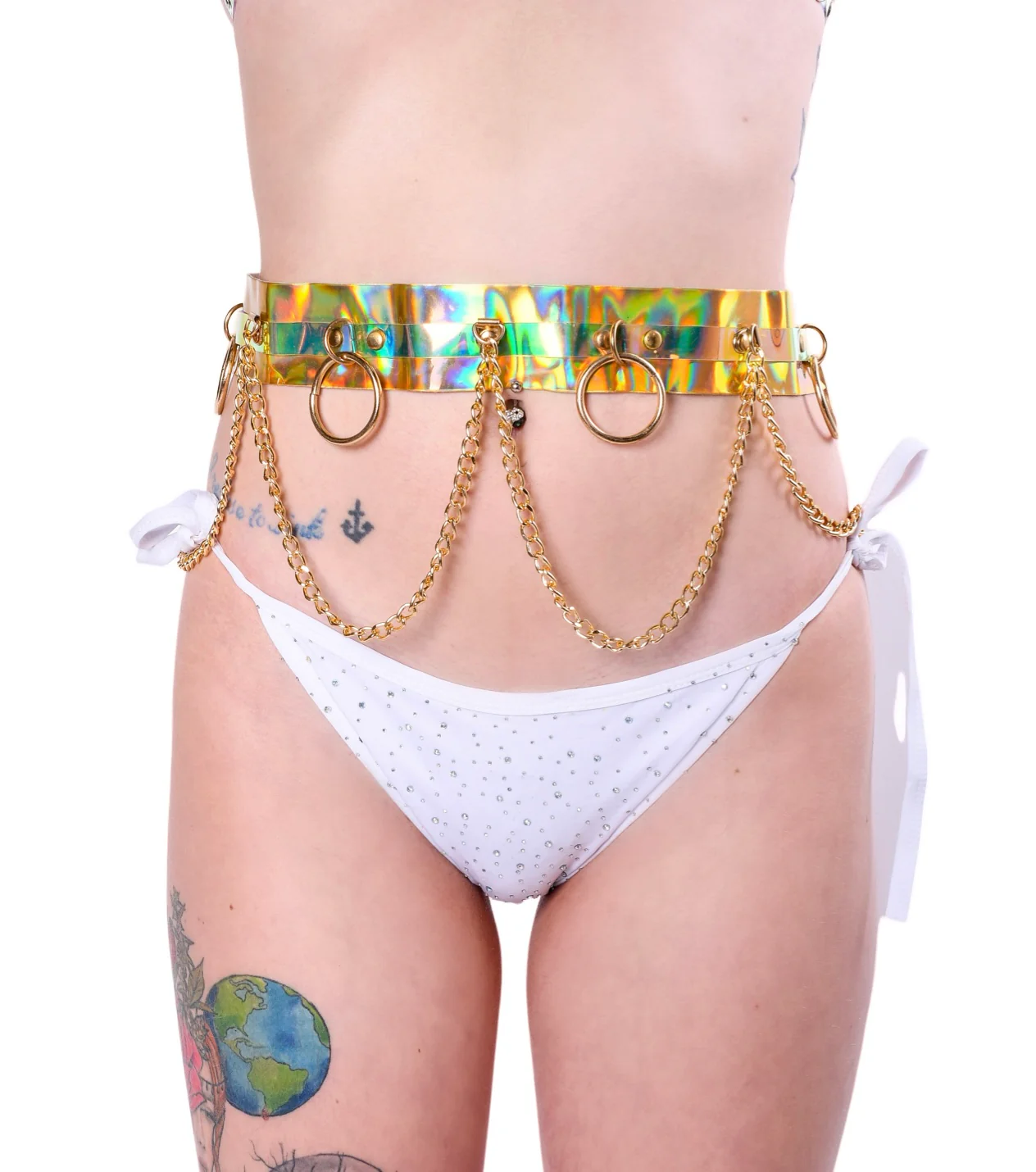 Space Hologram Harness Set- Gold (3pcs) - Image 3