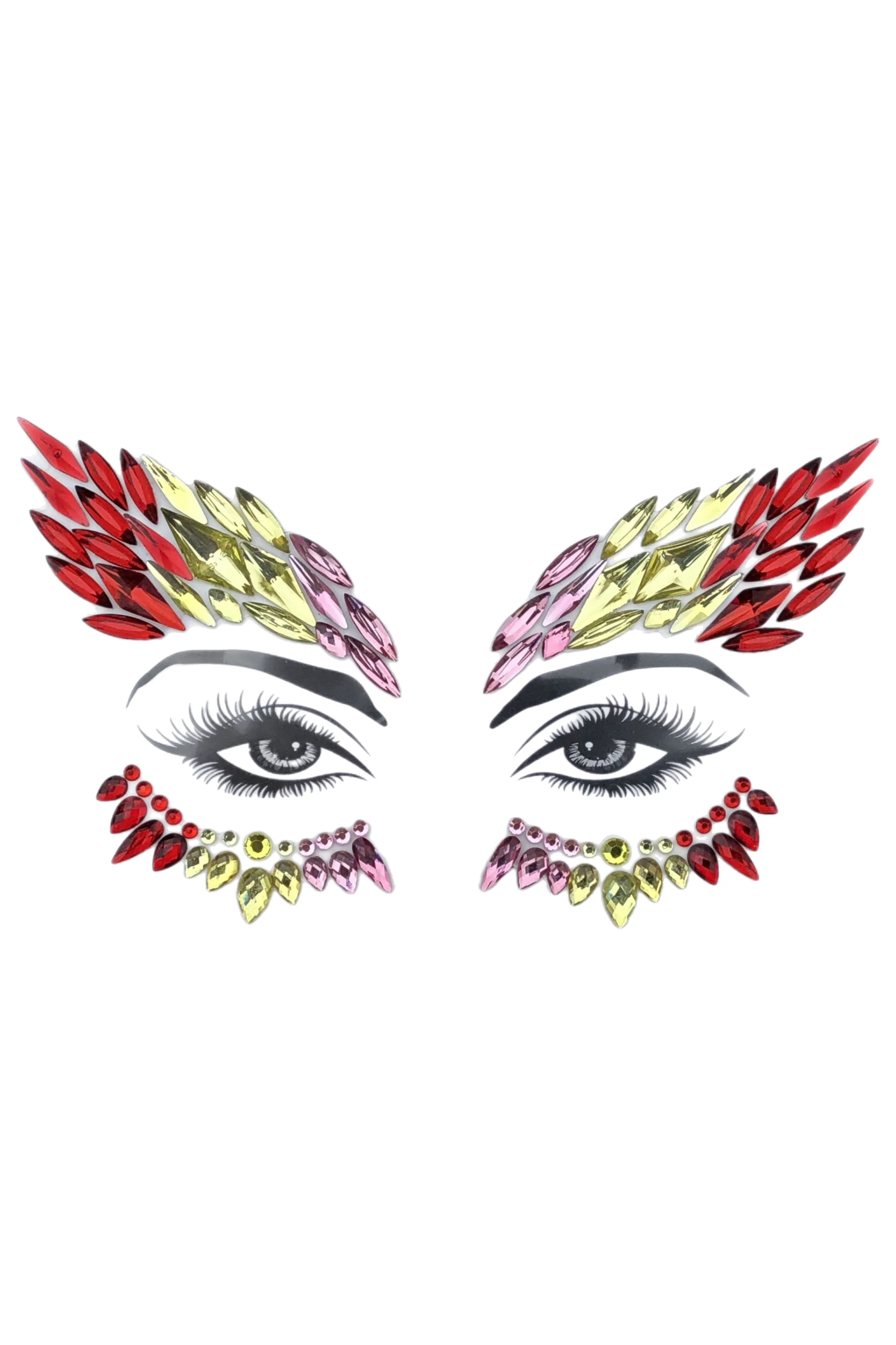 Warrior Rhinestone Crystal Face Jewels
