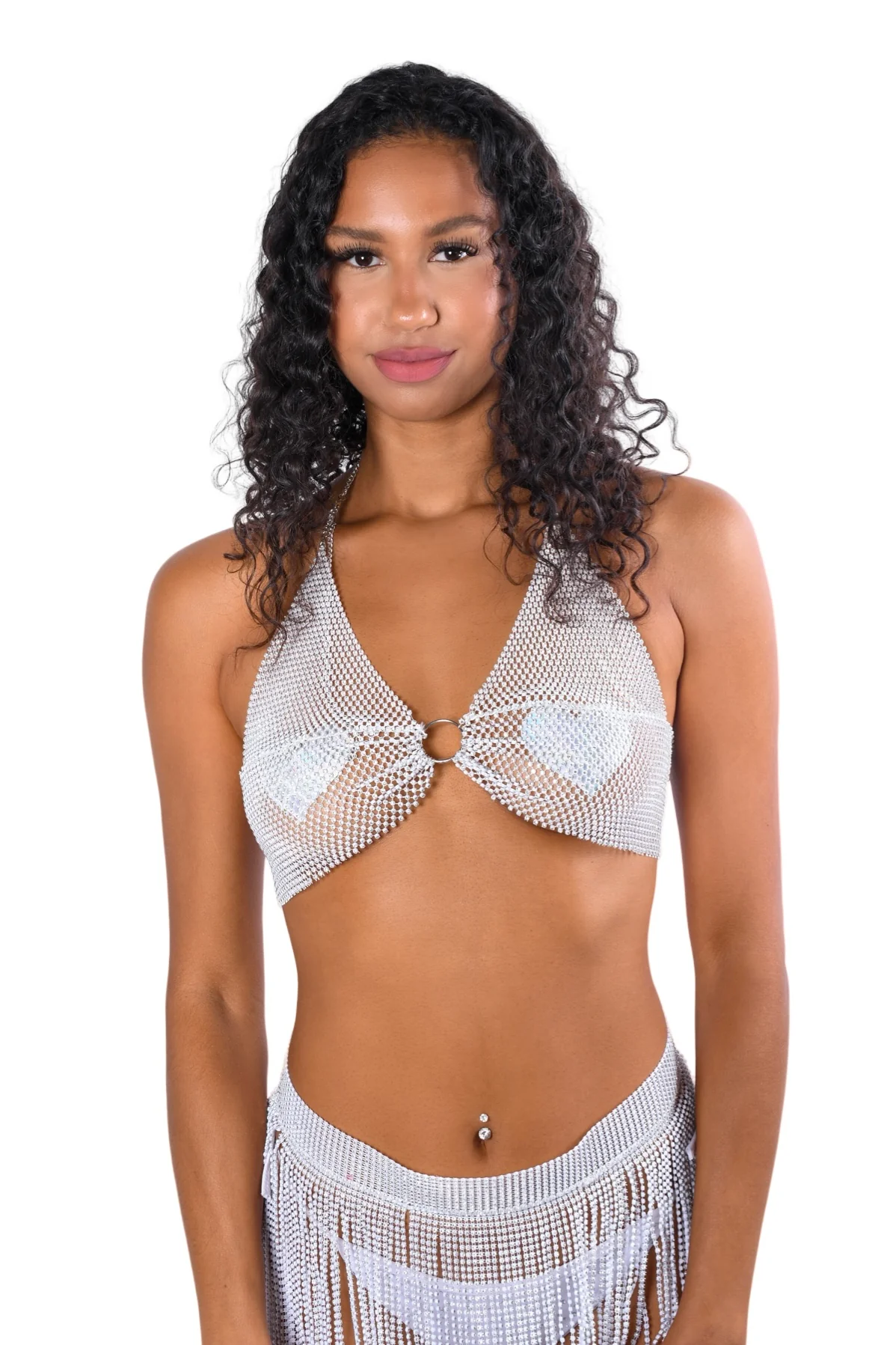 White Rhinestone Top - Image 4